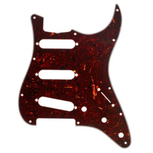 PICKGUARD FENDER® 60'S VINTAGE STYLE POUR STRATOCASTER SSS 11 TROUS TORTOISE SHELL 4 PLIS