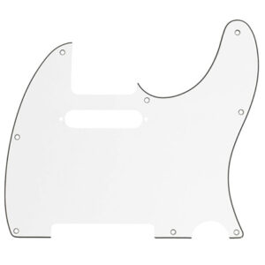 PICKGUARD FENDER® POUR TELECASTER® 8 TROUS PARCHMENT 3 PLIS