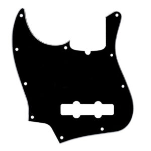 WD® CUSTOM PICKGUARD JAZZ BASS® AMERICAN STANDARD NOIR 3 PLIS GAUCHER