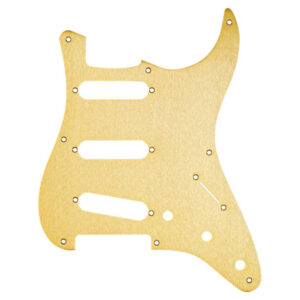 PICKGUARD FENDER® '50s VINTAGE STYLE POUR STRATOCASTER® SSS GOLD ANODIZED ALUMINUM 1 PLI 8 TROUS