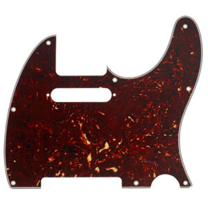 PICKGUARD FENDER® POUR TELECASTER® MODERNE TORTOISE SHELL 4 PLIS 8 TROUS